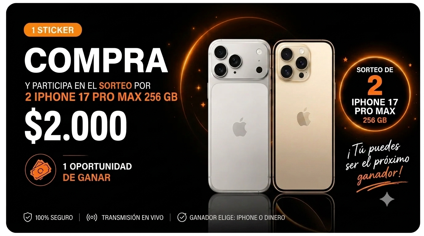 Sticker Digital Oficial – Edición iPhone 17 Pro Max